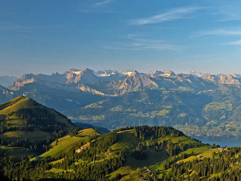 Вид с вершины Кульм. Швейцария