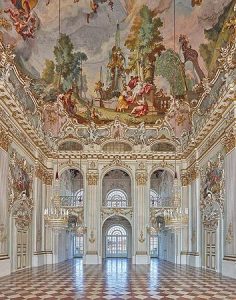 Большой зал во дворце Нимфенбурга в Мюнхене